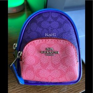 🎒 😎Super cute miniCOACH Keyholder🎒NWT😎